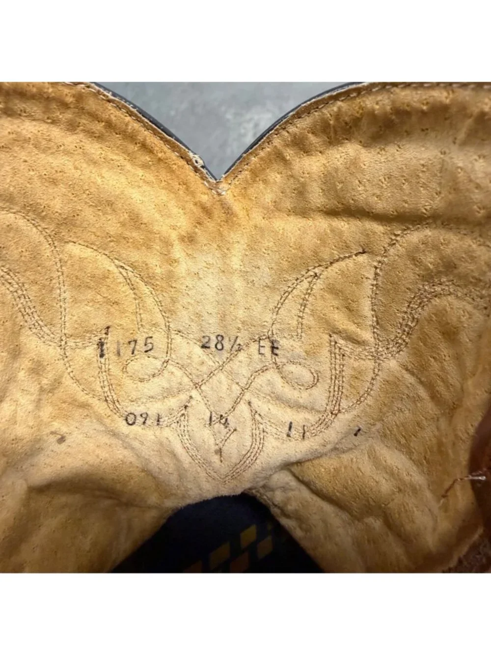 Tony Lama Mens Western Cowboy Boots Brown Leather Size 8.5 EE
